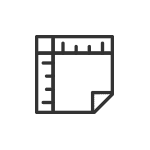 Symbol einer Notizblock-Seite mit spiralf&ouml;rmiger Bindung und abgerundeter Ecke.