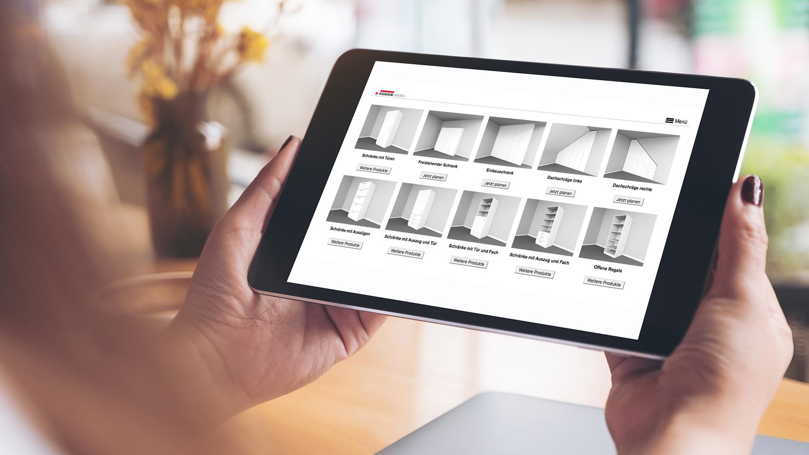 #Branche1# Möbelplaner auf dem IPad - Möbelübersicht